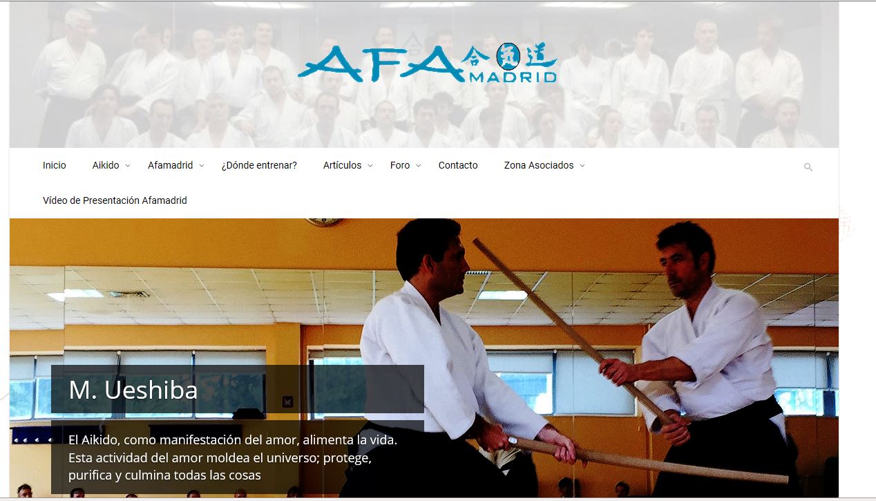 Página de inicio www.afamadrid.com